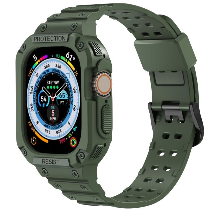 Защитный чехол AHASTYLE WG106 для Apple Watch 38 / 40 / SE 40 / 41 mm - Green: фото 2 из 8