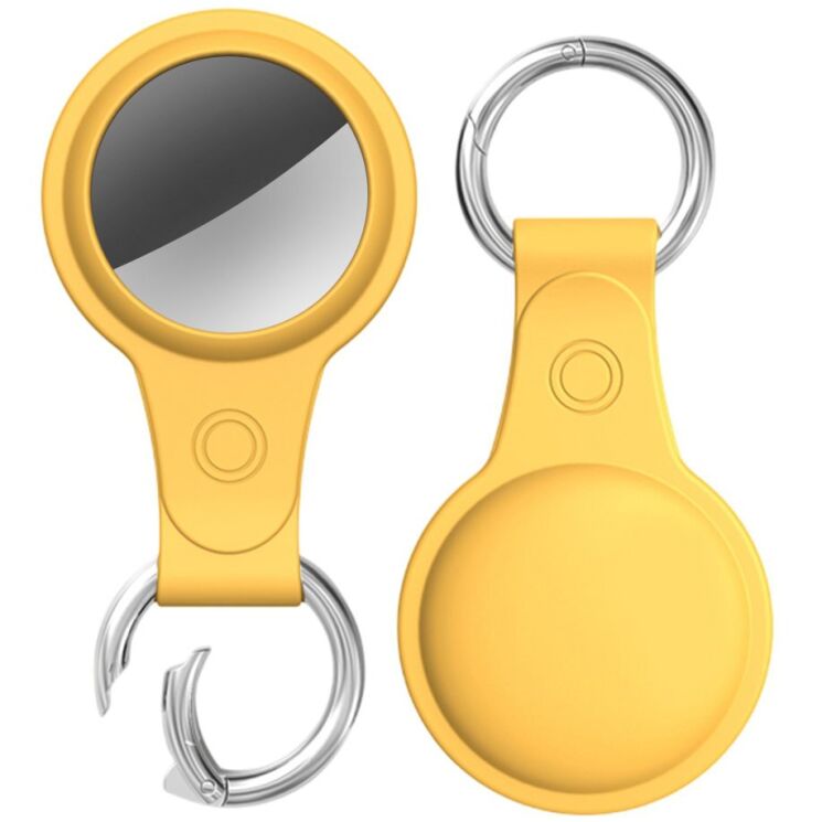 Защитный чехол AHASTYLE WG38 Matte Ring для Apple AirTags - Yellow: фото 1 из 7