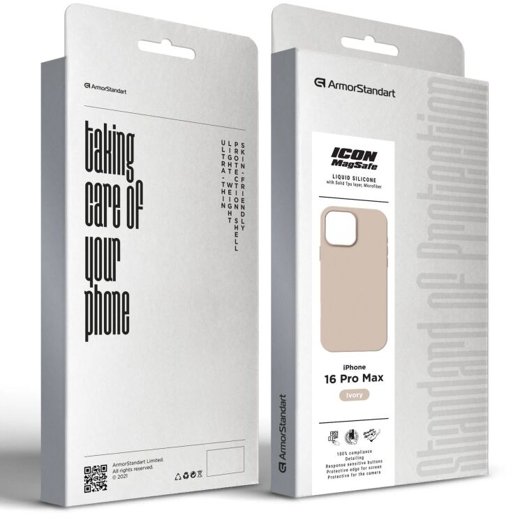 Защитный чехол ArmorStandart ICON MagSafe для Apple iPhone 16 Pro Max - Ivory: фото 2 из 2