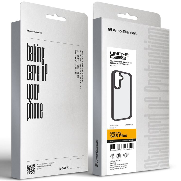 Захисний чохол ArmorStandart UNIT2 для Samsung Galaxy S25 Plus (S936) - Black: фото 2 з 4