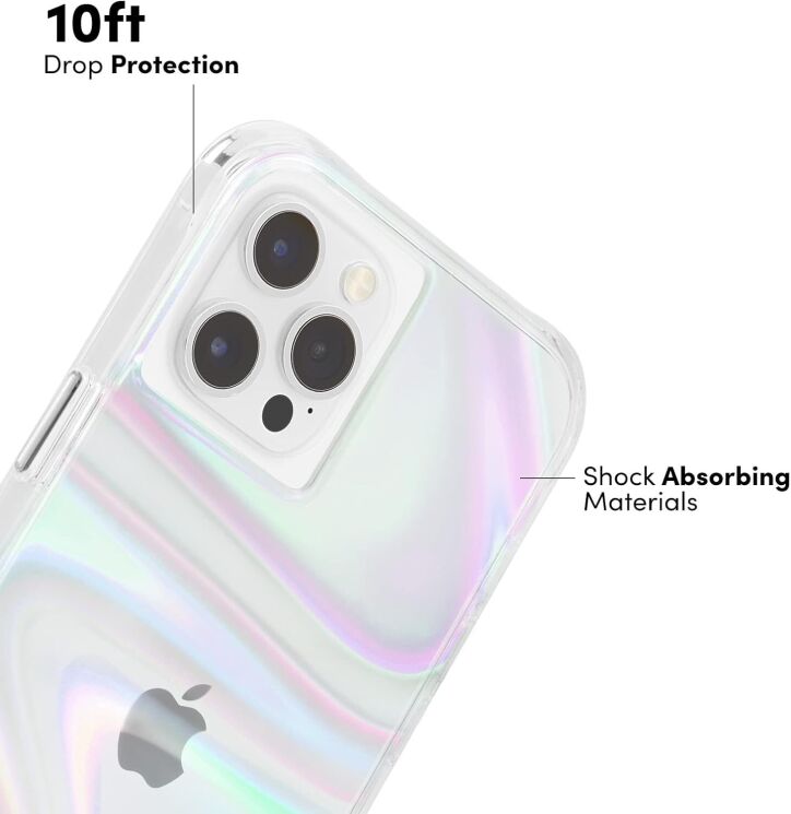 Захисний чохол Case-Mate Soap Bubble для Apple iPhone 12 mini (CM043594) - Iridescent: фото 5 з 8