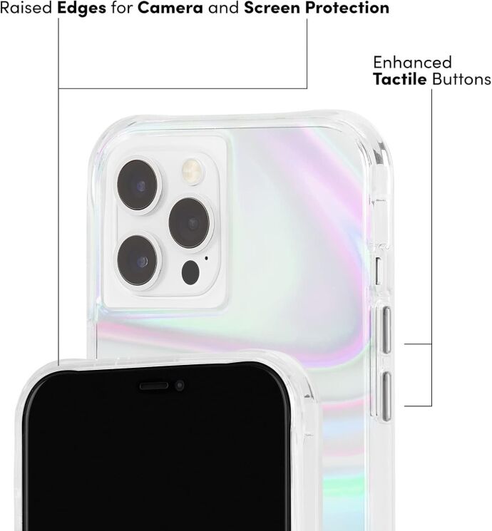 Захисний чохол Case-Mate Soap Bubble для Apple iPhone 12 mini (CM043594) - Iridescent: фото 4 з 8