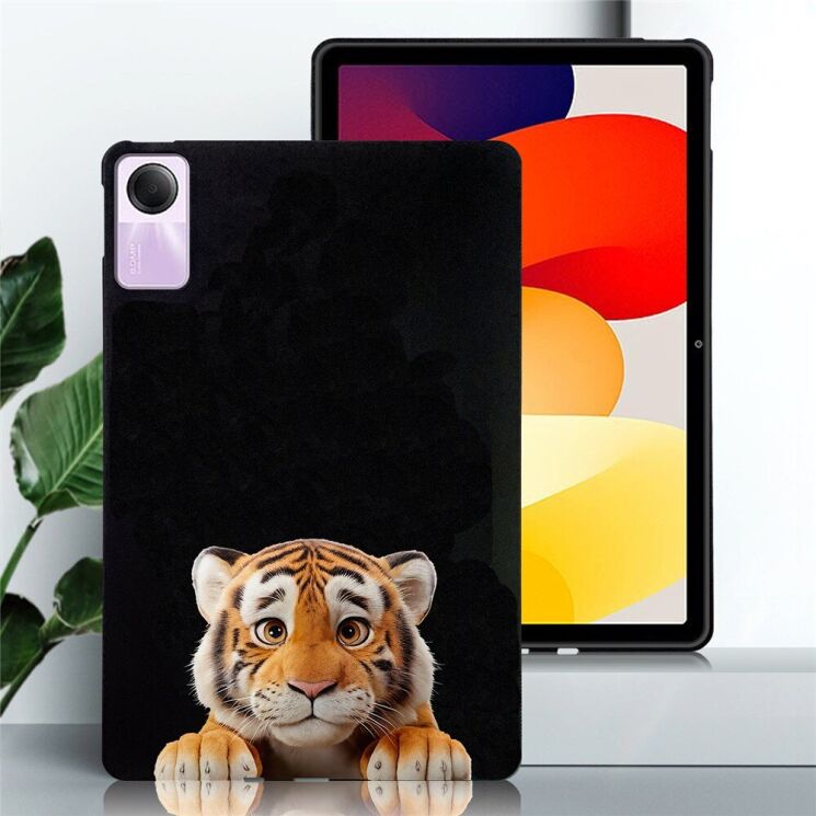 Захисний чохол Deexe Animal Series для Xiaomi Redmi Pad SE - Little Tiger: фото 2 з 5