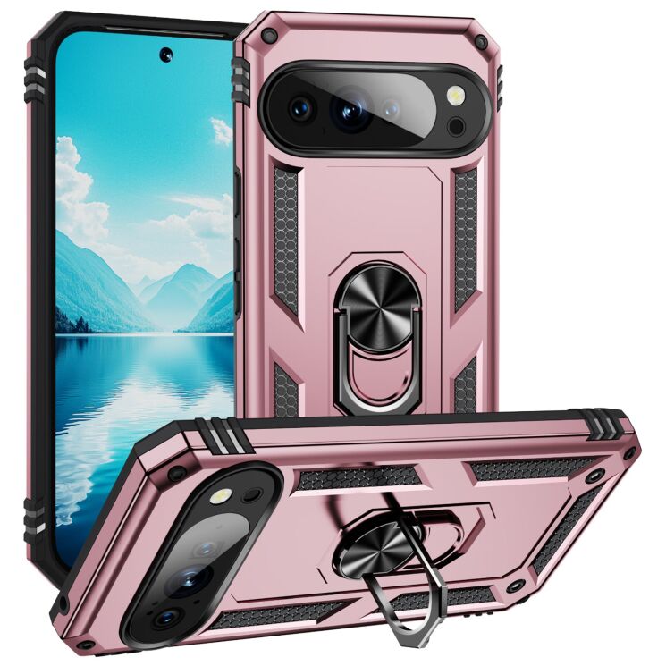 Защитный чехол Deexe Armor Case для Google Pixel 10 Pro XL - Rose Gold: фото 1 из 7