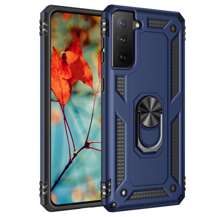Захисний чохол Deexe Armor Case для Samsung Galaxy S21 Plus (G996) - Blue: фото 1 з 9