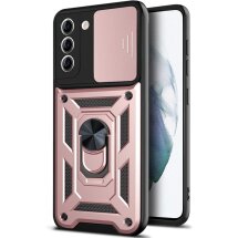 Защитный чехол Deexe Armor Shield для Samsung Galaxy S21 FE (G990) - Rose Gold: фото 1 из 6
