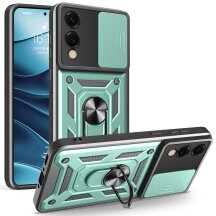 Защитный чехол Deexe Armor Shield для Samsung Galaxy S25 Edge (S937) - Green: фото 1 из 10