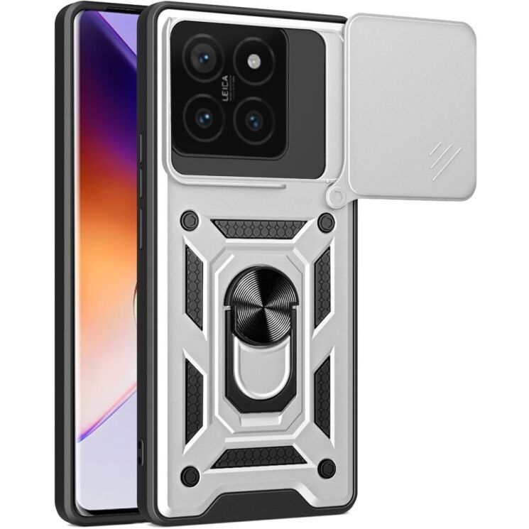 Захисний чохол Deexe Armor Shield для Xiaomi 14T - Silver: фото 1 з 7