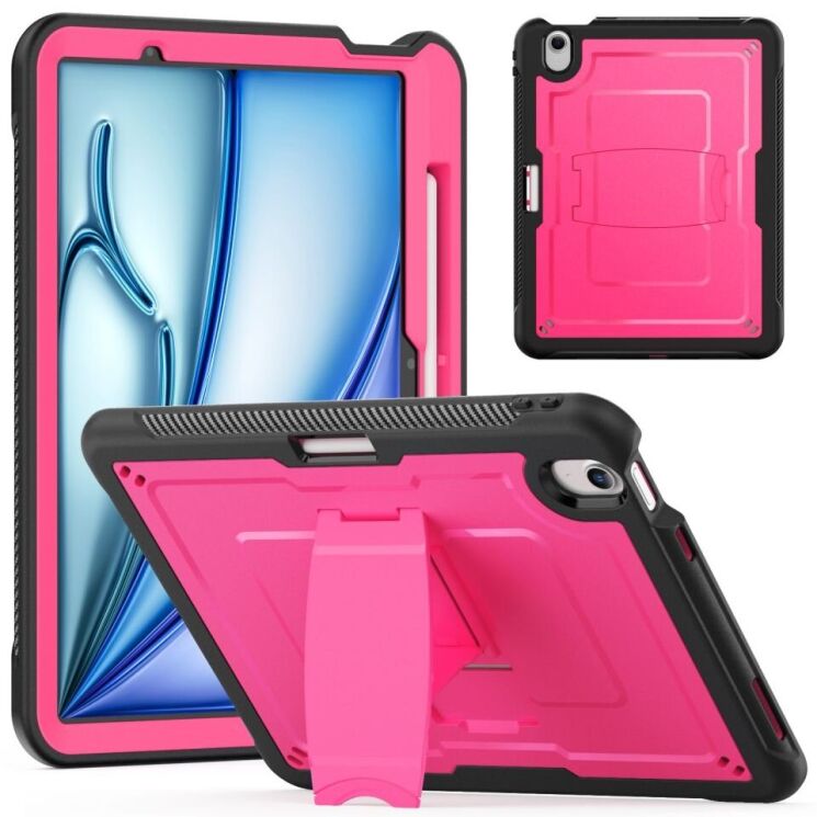 Защитный чехол Deexe Armor Stand для Apple iPad Air 11 M3/M2 (2025/2024) - Rose: фото 1 из 11