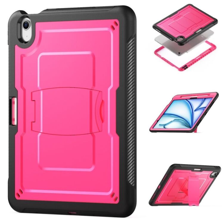 Защитный чехол Deexe Armor Stand для Apple iPad Air 11 M3/M2 (2025/2024) - Rose: фото 3 из 11