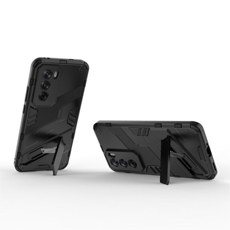 Захисний чохол Deexe Bibercas для OPPO Reno 12 Pro - Black: фото 3 з 7