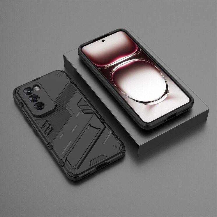 Захисний чохол Deexe Bibercas для OPPO Reno 12 Pro - Black: фото 6 з 7