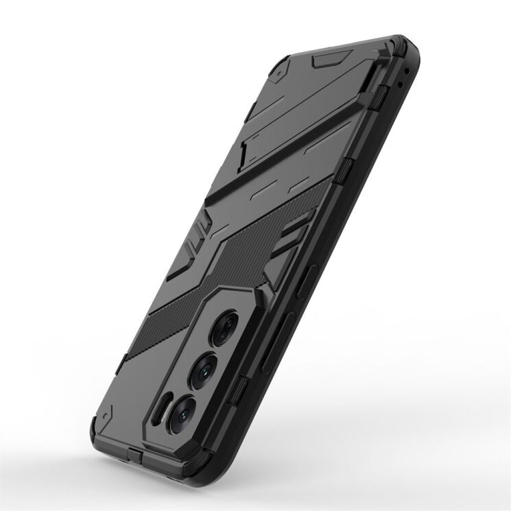 Захисний чохол Deexe Bibercas для OPPO Reno 12 Pro - Black: фото 4 з 7