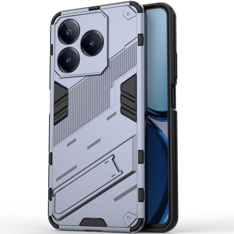 Захисний чохол Deexe Bibercas для Realme C63 / C61 - Dark Blue: фото 2 з 8