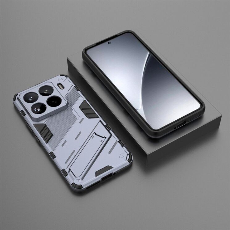 Защитный чехол Deexe Bibercas для Xiaomi 15 Pro - Dark Blue: фото 5 из 7