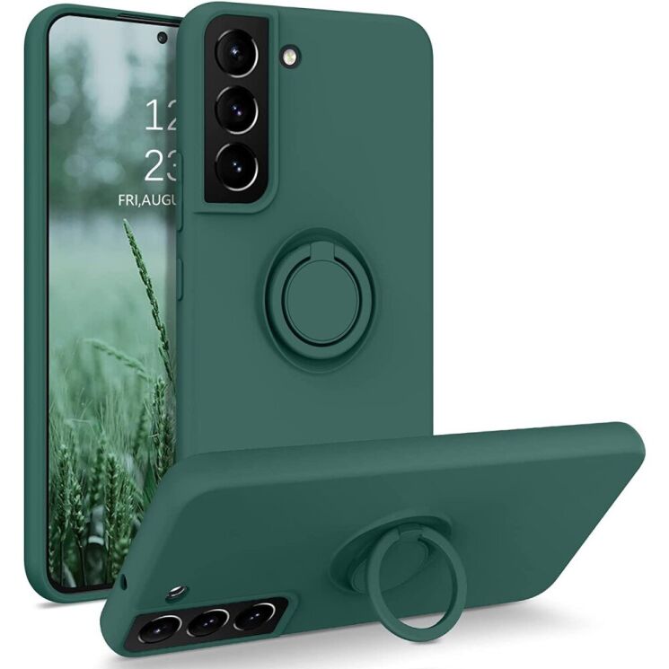 Защитный чехол Deexe Color Shell для Samsung Galaxy S22 (S901) - Blackish Green: фото 1 из 8