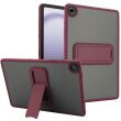 Защитный чехол Deexe Crystal Kickstand для Samsung Galaxy Tab A11 Plus (X230/236) - Wine Red (401623WR)