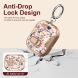 Защитный чехол Deexe Crystal Lock для AirPods Pro 2 - Black Rose (306053H). Фото 9 из 9