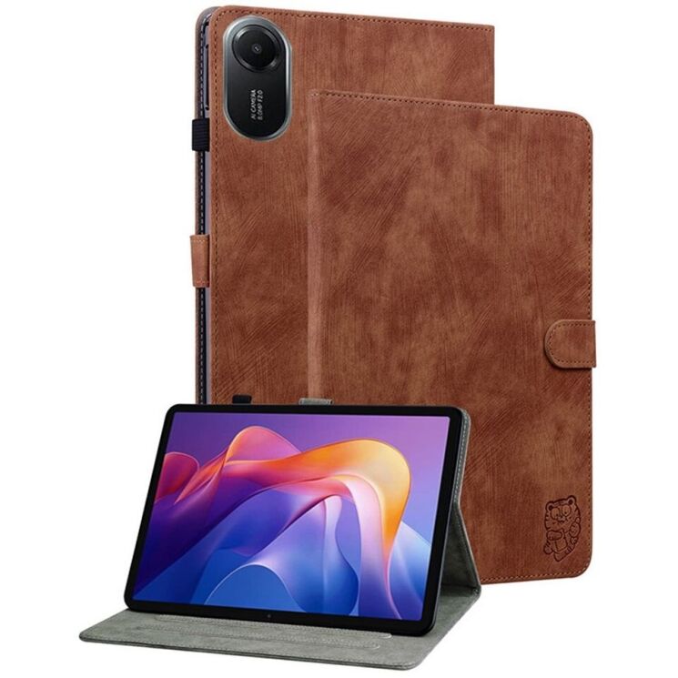 Защитный чехол Deexe Cute Tiger для Xiaomi Redmi Pad 2 - Brown: фото 1 из 7