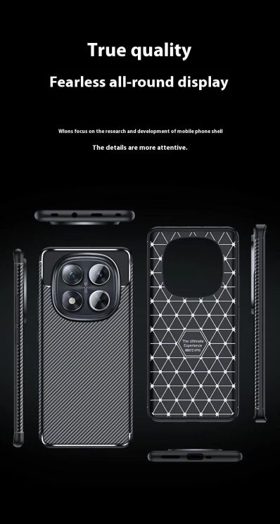 Защитный чехол Deexe Fusion для Xiaomi Redmi Note 14 Pro 5G - Black: фото 12 из 12