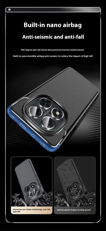 Защитный чехол Deexe Fusion для Xiaomi Redmi Note 14 Pro 5G - Black: фото 9 из 12