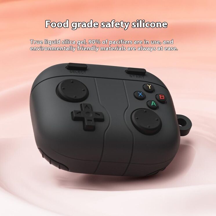 Захисний чохол Deexe Game Console для Motorola Moto Buds - Dark Grey: фото 4 з 6