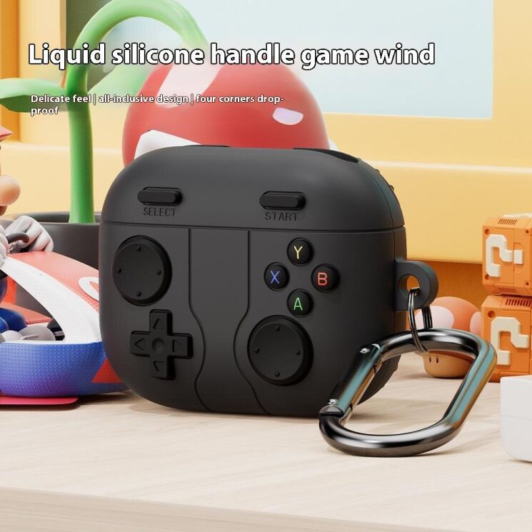 Захисний чохол Deexe Game Console для Motorola Moto Buds - Dark Grey: фото 2 з 6