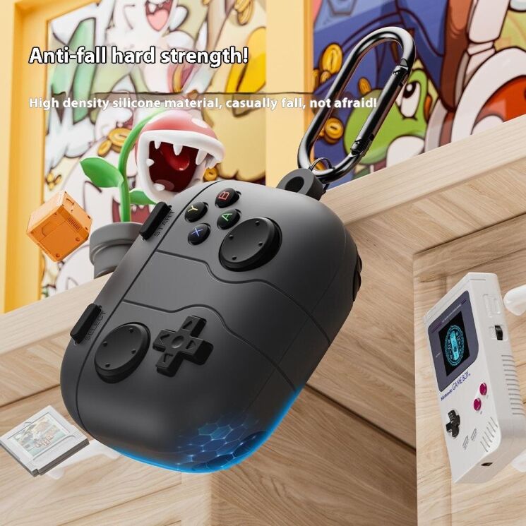 Захисний чохол Deexe Game Console для Motorola Moto Buds - Dark Grey: фото 5 з 6