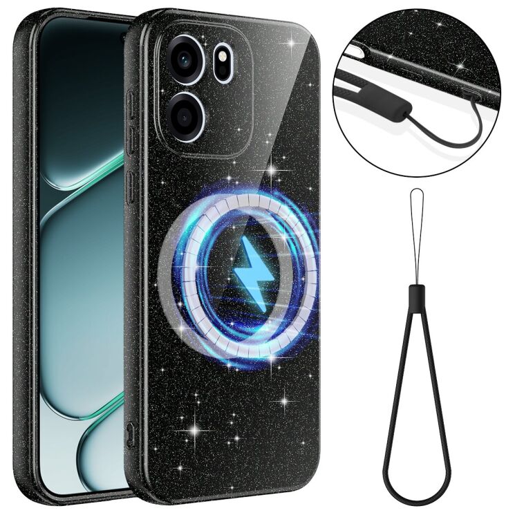 Захисний чохол Deexe Glitter Case with MagSafe для OnePlus Nord CE6 - Black (391619B) Захисний чохол Deexe Glitter Case with MagSafe для OnePlus Nord CE6 - Black: фото 1 з 7