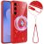 Защитный чехол Deexe Glitter Case with MagSafe для Samsung Galaxy S26 FE - Red: фото 1 из 8