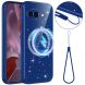 Защитный чехол Deexe Glitter Case with MagSafe для Samsung Galaxy S26 (S942) - Blue (407233L). Фото 1 из 7