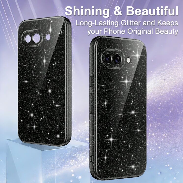 Защитный чехол Deexe Glitter Case with MagSafe для Samsung Galaxy S26 (S942) - Blue: фото 5 из 7