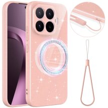 Защитный чехол Deexe Glitter Case with MagSafe для Xiaomi 17T - Pink: фото 1 из 7