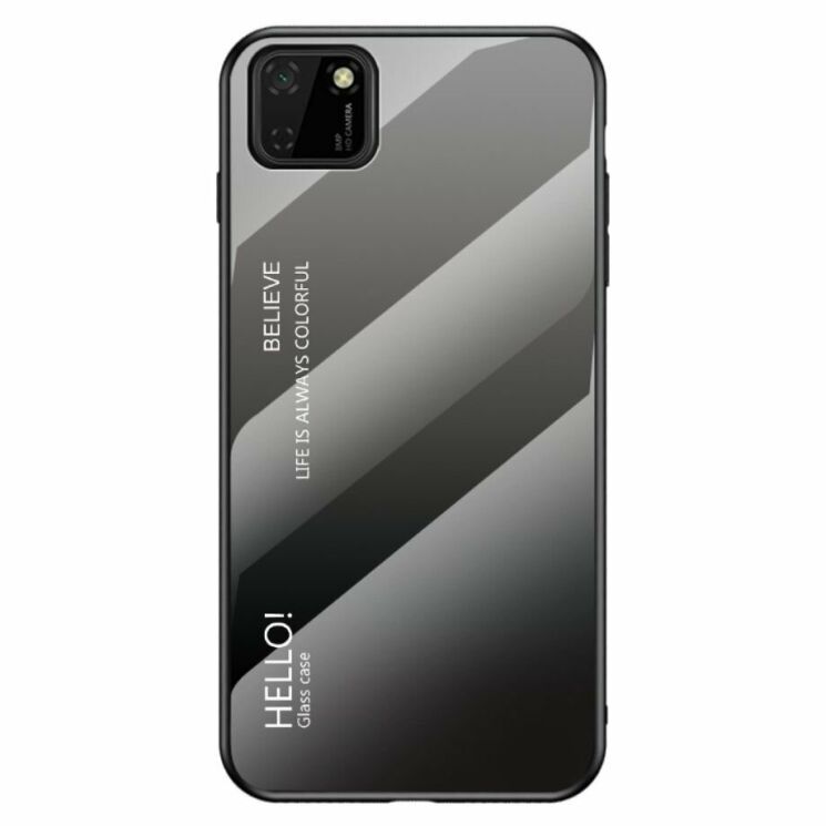 Защитный чехол Deexe Gradient Color для Huawei Y5p - Black / Grey: фото 2 из 7
