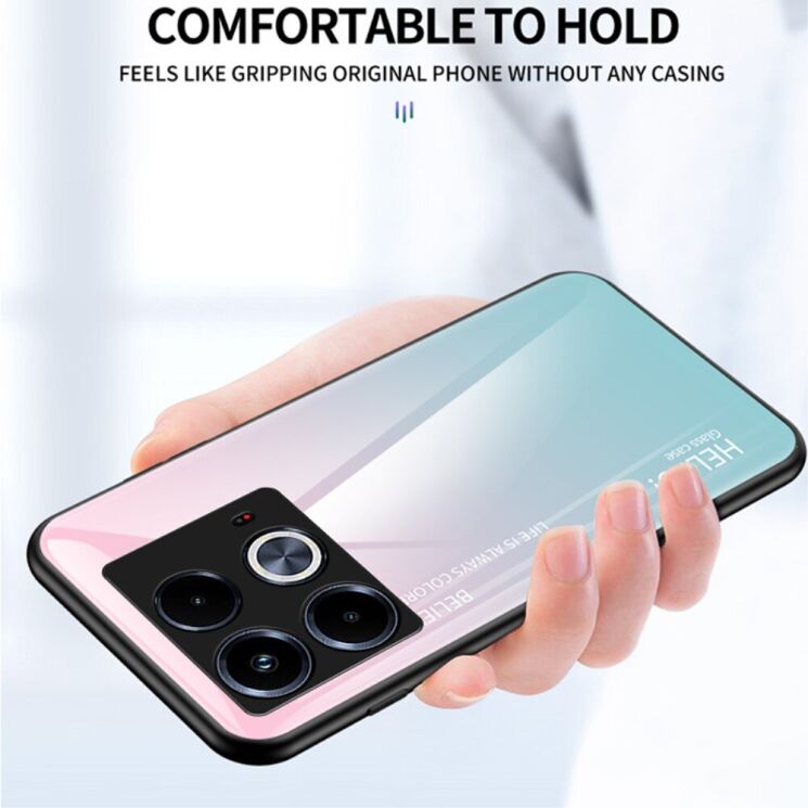 Защитный чехол Deexe Gradient Color для Infinix Note 40 - Pink / Purple: фото 2 из 7