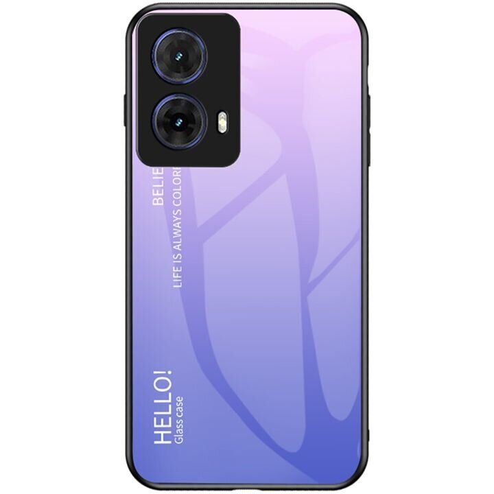 Защитный чехол Deexe Gradient Color для Motorola Moto G85 - Pink / Purple: фото 1 из 11