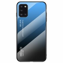 Захисний чохол Deexe Gradient Color для Samsung Galaxy A31 (A315) - Black / Blue: фото 1 з 10