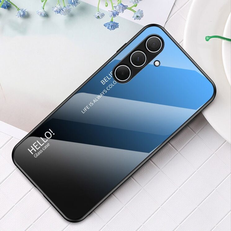 Захисний чохол Deexe Gradient Color для Samsung Galaxy A36 (A366) - Blue / Black: фото 2 з 7