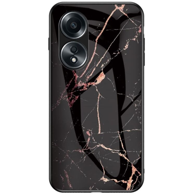 Защитный чехол Deexe Gradient Pattern для OPPO A58 - Black / Gold: фото 1 из 8