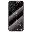 Защитный чехол Deexe Gradient Pattern для Samsung Galaxy S21 Ultra - Black / Gold (229012BF)