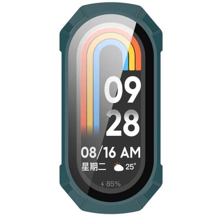 Защитный чехол Deexe Hard Frame для Xiaomi Mi Smart Band 9 - Green: фото 6 из 8
