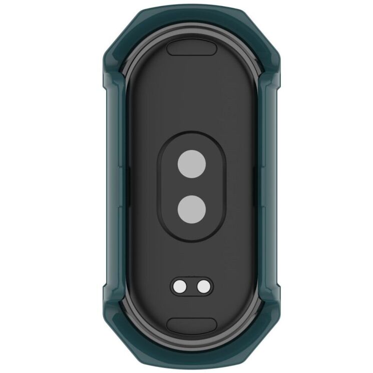 Защитный чехол Deexe Hard Frame для Xiaomi Mi Smart Band 9 - Green: фото 7 из 8