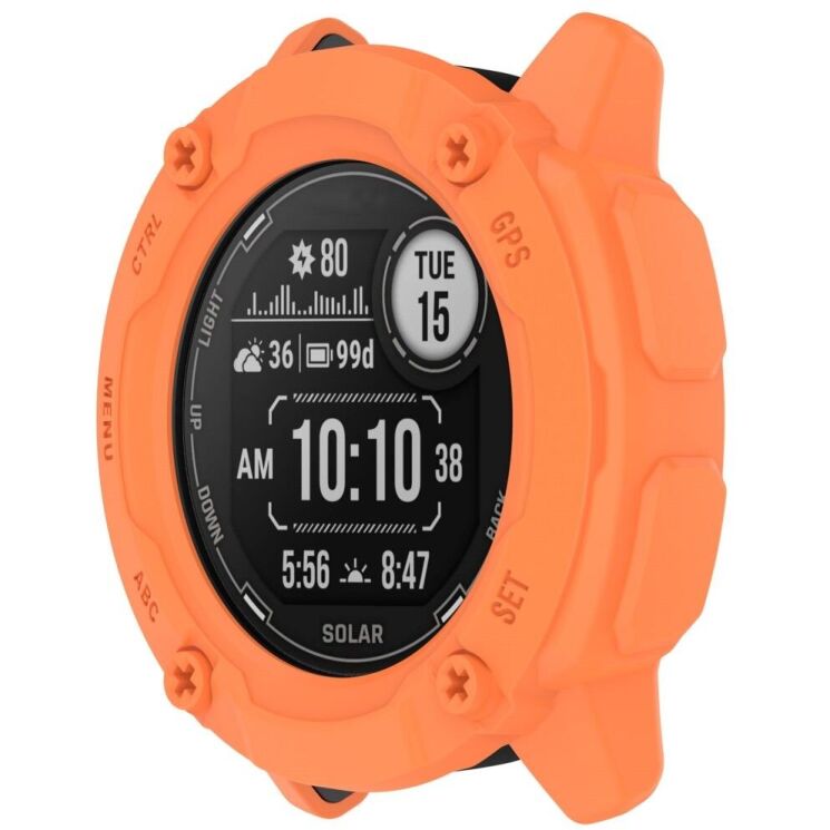 Защитный чехол Deexe Hollow Cover для Garmin Instinct 2X - Orange: фото 2 из 8