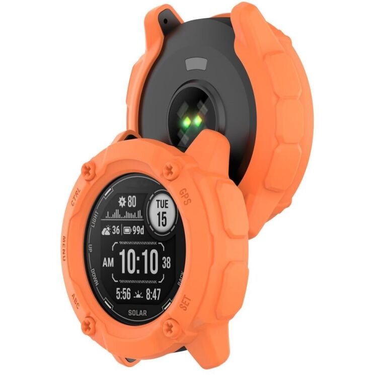 Защитный чехол Deexe Hollow Cover для Garmin Instinct 2X - Orange: фото 3 из 8