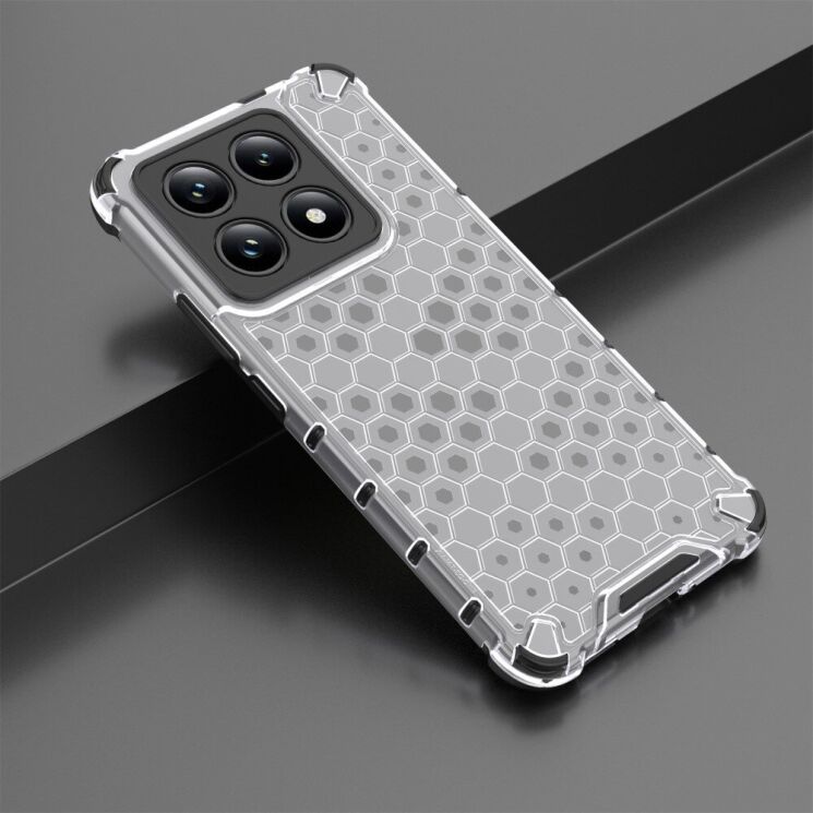 Захисний чохол Deexe Honeycomb Series для Xiaomi 14T - Grey: фото 3 з 5