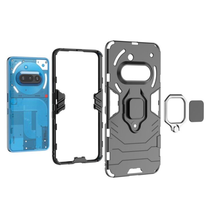 Защитный чехол Deexe Hybrid Case для Nothing Phone (3a) - Black: фото 4 из 5