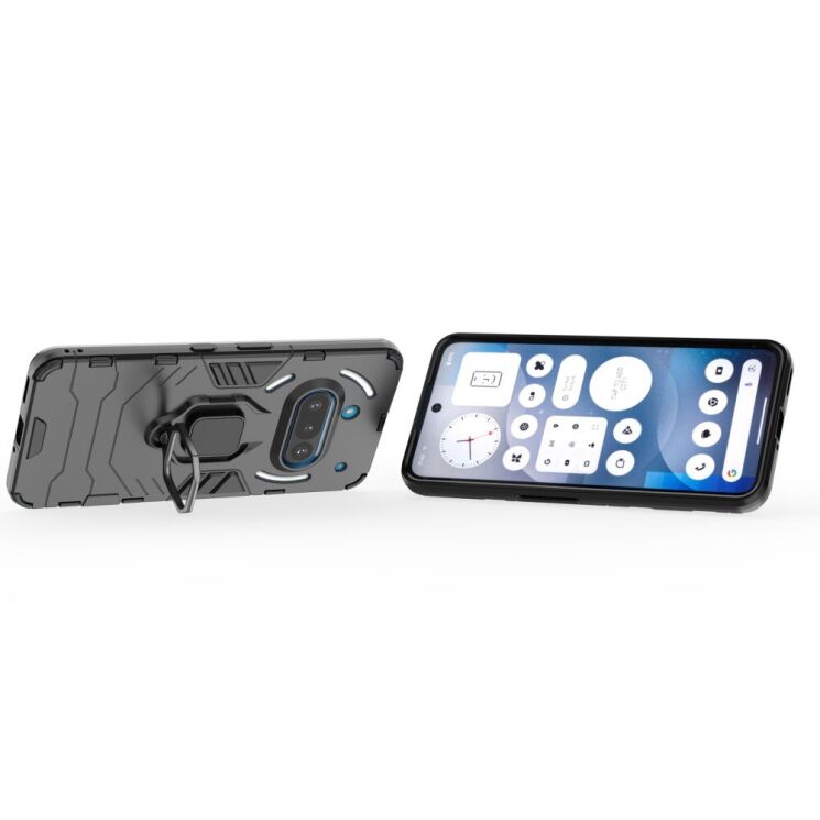 Защитный чехол Deexe Hybrid Case для Nothing Phone (3a) - Black: фото 2 из 5