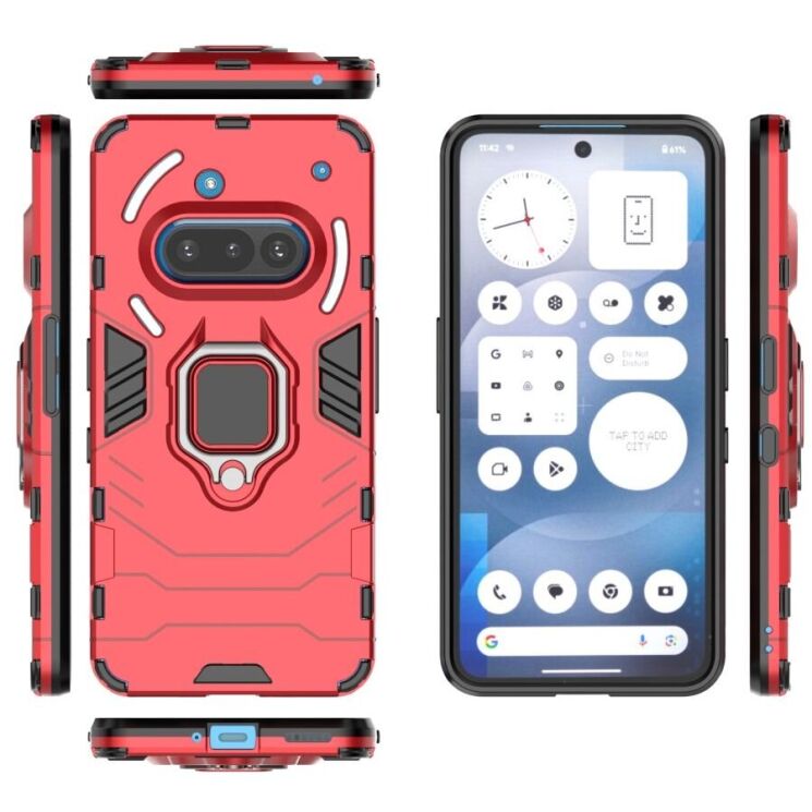 Защитный чехол Deexe Hybrid Case для Nothing Phone (3a) - Black: фото 5 из 5