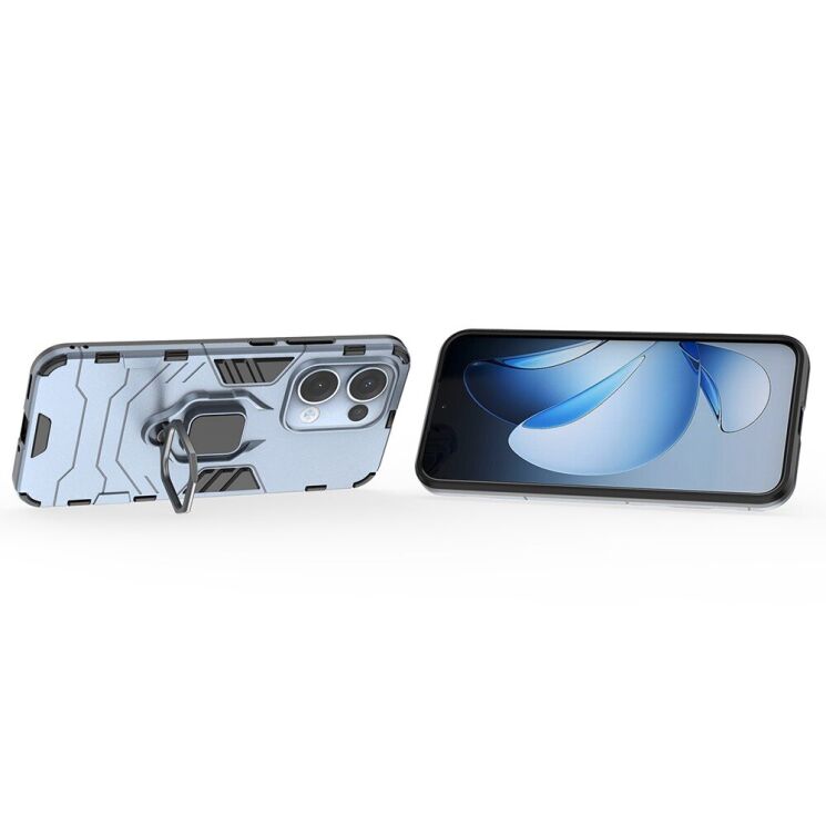 Защитный чехол Deexe Hybrid Case для OPPO Reno 13 5G - Blue: фото 3 из 6
