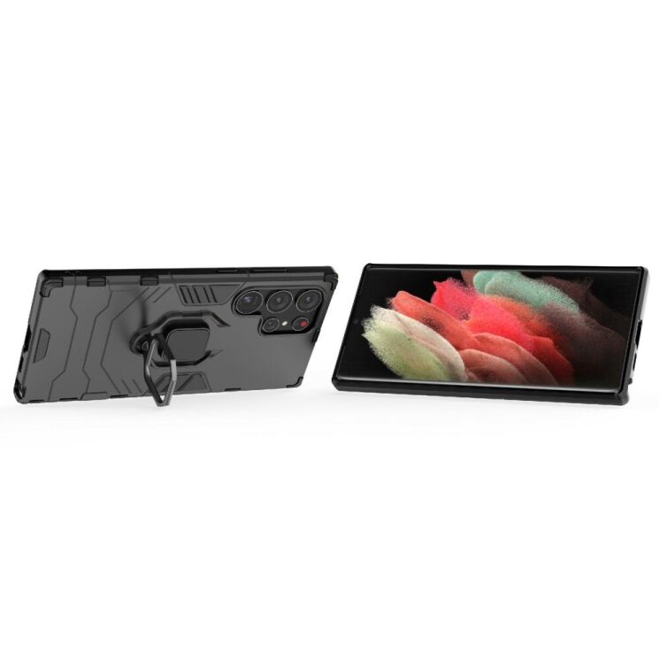Защитный чехол Deexe Hybrid Case для Samsung Galaxy S23 Ultra - Black: фото 3 из 8